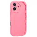 Mtp Products iPhone 16 Plus Candy Color Wavy TPU-deksel - Varm Rosa