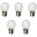LUEDD Sett med 5 E27 LED-lamper P45 skumringssensor 3W 250 lm 3000K