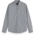 Scotch & Soda Micro Check Skjorte Med Lange Ermer