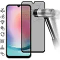 Mtp Products Samsung Galaxy A25 Privacy Full Cover Beskyttelsesglass - Svart Kant