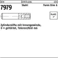Lemvigh-Muller Ø6 m6X12 cylindrisk stift med indvendig gevind M4 - (100 stk.)