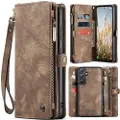 CASEME Samsung Galaxy A36 Caseme 008 2-i-1 Multifunksjonell Lommebok-deksel - Brun