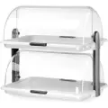 Hendi to-etasjers vitrine med RollTop-lokk