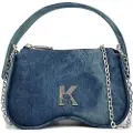 Karl Lagerfeld for woman. A3W30217 Blue Sol Handbag (OSFA), Casual, Cotton