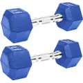KRF Rubber Hex 4kg Hantel