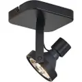 QAZQA Design takspotlight svart GU10 70mm roterbar og vippbar - Vo