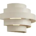 QAZQA Moderne vegglampe beige inkl. LED 3-trinns dimbar - Lines