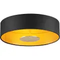 QAZQA Moderne taklampe svart fløyel inkl. LED 3-trinns dimbar - Bredow