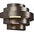 QAZQA Moderne vegglampe gunmetal inkl. LED 3-trinns dimbar - Lines