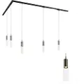 QAZQA Moderne skinnesystem med 5 pendellamper i metall, 1-fase - Iconic Lloyd