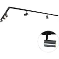 QAZQA Moderne skinnesystem med 5 spotter i metall, 1-fase - Iconic Jeana