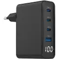 Gembird 4xpd Qc Lcd Usb-a Og Usb-c Vegglader 100w