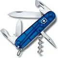 Victorinox Spartan, Klappkniv uten lås, Multiverktøyskniv, Klipp punkt, Rustfritt stål, ABS syntetisk, Blå, Sølv