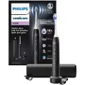Philips 6500 HX7411/02 Oppladbar sonisk tannbørste, Voksen, Sonik tannbørste, Daglig stell, Sensitiv / Myk, Whitening, 62000 bevegelser per minutt, Sort, 2 min, 4 x 30 sec