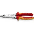 Knipex 13 76 200 ME, Beskyttelses isolasjon, 290 g, Rød, Rustfritt stål, Gult