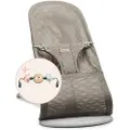 BabyBjörn seng BLISS Mesh, grå/beige + leketøy, 606102