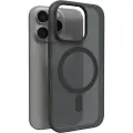 Puro Daylight - Baksidedeksel for mobiltelefon - MagSafe-samsvar - væskesilikon, polykarbonat - svart - for Apple iPhone 16 Pro