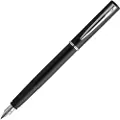 Waterman Allure Fountain Pen | Black Lacquer | Fine Nib | Blue Ink