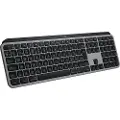 Logitech Master Series MX Keys S for Mac - Tastatur - full size - bakbelysning - trådløs - Bluetooth LE - QWERTY - Nordisk (dansk/finsk/norsk/svensk) - romgrå