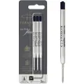 Parker Ballpoint Pen Refills | Medium Point | Black QUINKflow Ink | 3 Count