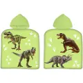 Licens Badeponcho - Håndklær til barn - Dinosaur - 50x100 cm - 100% bomull