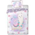 MCU Baby Lama Junior Sengetøj 100x135 cm - 100 procent bomuld