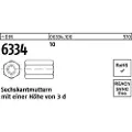 Lemvigh-Muller M12 X 36 høj møtrik DIN 6334 - 10 - (50 stk.)
