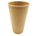 Axfood Kaffebæger Pap Ø90x137mm 40cl 16oz Single Wall Brun,50 stk/ps - (50 stk.)