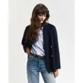 Gant for woman. 4770324 Navy hand-sewn Club Jacket (36), Casual, Wool