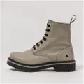 Art unisex. 1116612SF003_020 Grey leather ankle boots (36), Beige, Flat, 1 to 3 cm, Laces, Casual