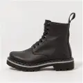 Art for man. 111661201003_001 Black leather ankle boots (40), Flat, 1 to 3 cm, Laces, Casual