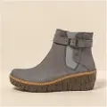 El naturalista for woman. 2513319A0005_039 Leather ankle boots N5133 Pleasant grey (37), Flat, 1 to 3 cm, None, Casual