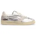 Moa for woman. MG578CO Silver Club Leather Sneakers (38), Flat, Laces, Casual