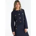 Victorio & Lucchino , V&L for woman. 370108114 Chanel Jacket navy (XS), Casual, Polyester