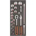 Bahco fit&go 1/2 topnøglesæt S240 24 dele
