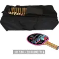 Sporti France Racketsett (bag + 20 Racketer) Topspin