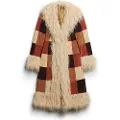 Superdry Patchwork Long Afghan Frakk