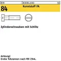 Lemvigh-Muller M 6X35 DIN 84 nylon cylinder hoved maskinskrue - (200 stk.)