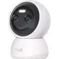 HomeGuard - Nettverksovervåkingskamera - panorering / tipping - innendørs - farge (Dag og natt) - 2K - lyd - trådløs - Wi-Fi - 802.11ax - H.264 - DC 5 V