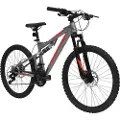 HUFFY Bike HUFFY MARKER 24 SILVER 24940W Sølv
