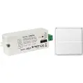 Csdk-Sl Pakkeløsning som består af en Zigbee/DALI modtager og et batteriløst FUGA tryk. Enhederne er forprogrammeret og klar til brug.