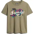 Superdry Tattoo Script Relaxed Kortarmet T-skjorte