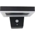 REV LED solcellevegglampe Firkantet sort