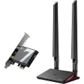 TP-LINK Archer TBE550E, Intern, Trådløs, PCI Express, WLAN / Bluetooth, 9300 Mbit/s, Sort