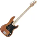 Gear4Music LA Select Bass gitar fra Gear4Music Natural - Nesten Nytt