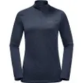 Jack Wolfskin Sky Thermal Half Zip Langarmet T-skjorte