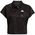 Adidas Stadium 3 Stripes Tennis Inspired Jacquard Polo Kortarmet T-skjorte