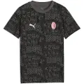 Puma AC Milan FtblCulture All-Over Print Tee Youth, Clothing, Black/Red, 9-10Y
