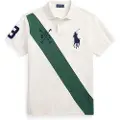 Ralph Lauren for man. 710978080001 Custom Slim Fit Polo shirt with Big Pony white (M), Casual, Cotton, Short sleeve