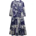 Superdry W8012029a 3/4 Ermet Midi-kjole